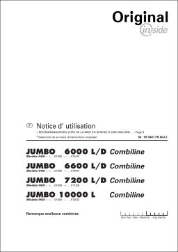 Pottinger JUMBO 6000 COMBILINE Mode d'emploi