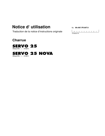 Pottinger SERVO 25 NOVA 3-SOCS Mode d'emploi | Fixfr