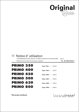 Pottinger PRIMO 800 L Manuel d'utilisation