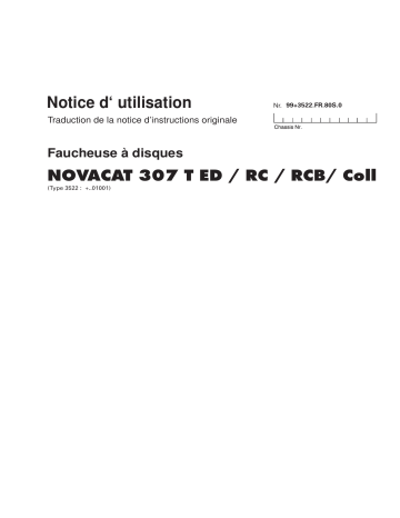 Pottinger NOVACAT 307 T ED Manuel d’Utilisation | Fixfr
