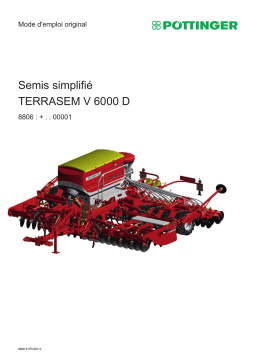 Manuel d'utilisation Pottinger TERRASEM V 6000 D - Téléchargement gratuit