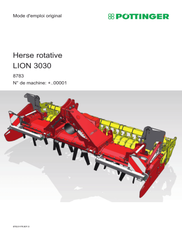 Mode d'emploi Pottinger LION 3030 - Herse rotative | Fixfr