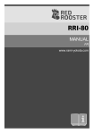 Manuel Red Rooster Industrial RRI-80 - T&eacute;l&eacute;charger PDF