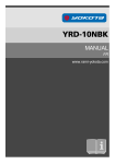 Manuel utilisateur Yokota YRD-10NBK - T&eacute;l&eacute;charger PDF
