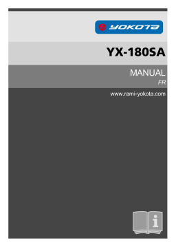 Yokota YX-180SA Manuel du propriétaire