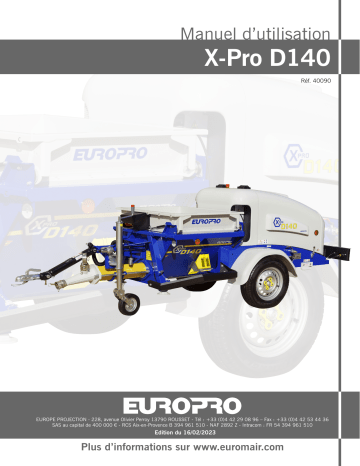 Manuel d'utilisation Euromair liquide X-PRO D140 | Fixfr