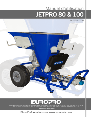 Manuel du propriétaire Euromair JETPRO 80 complète | Fixfr