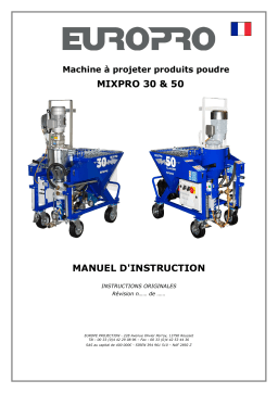 Manuel Euromair continu MIXPRO 50 CLASSIC Ragréage - 400V 50 Hz