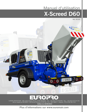 Euromair sèche X-SCREED D60 - stage V 42kW Manuel du propriétaire | Fixfr