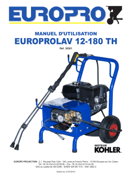 Euromair pompe MIXER 32 - 28 L/min MIXPRO 28 3 kW Manuel du propriétaire