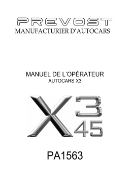 Manuel du Propriétaire PREVOST X3-45 - Lisez En Ligne