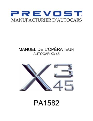 Manuel du propriétaire PREVOST X3-45 - Lire et télécharger | Fixfr