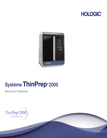 Manuel du propriétaire du processeur Hologic ThinPrep 2000 | Fixfr