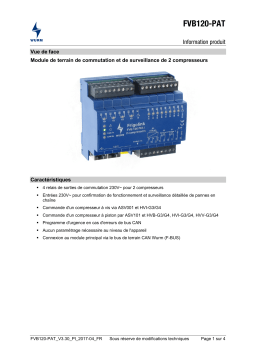 WURM FVB120-PAT: Module de Terrain pour 2 Compresseurs