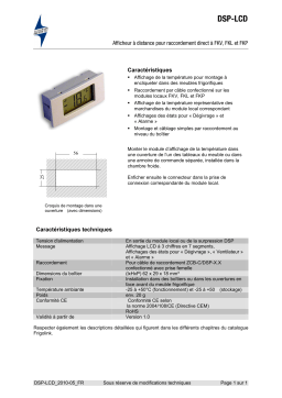 WURM DSP-LCD - Afficheur à distance pour FKV, FKL et FKP