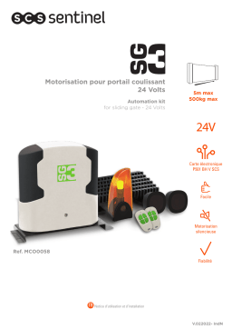 SCS Sentinel MCO0058 Manuel du propriétaire