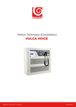 Manuel d'Installation BOUYER VULCA VOICE -  Sonorisation de Sécurité