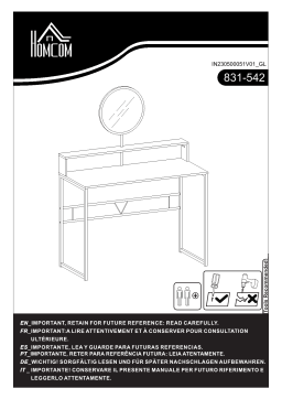 Manuel d'Utilisation HOMCOM 831-542