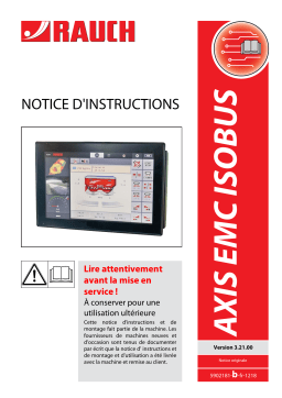 Rauch AXIS EMC ISOBUS Mode d'emploi