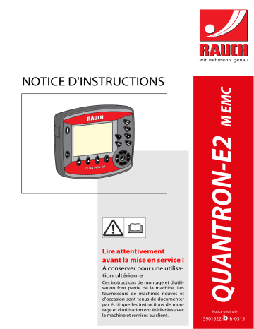 Rauch QUANTRON-E2 AXIS-M 30.1 EMC / AXIS-M 30.1 EMC+W Mode d'emploi | Fixfr