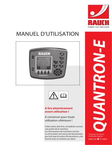 Manuel d'utilisation Rauch QUANTRON-E | Fixfr