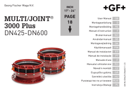 GF MULTI/JOINT® 3000 Plus DN425-DN600 Manuel du propriétaire