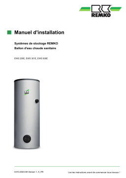 Manuel Remko EWS500-E - Installation et utilisation