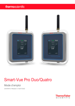 Manuel Smart-Vue Pro Duo et Quatro - Thermo Fisher Scientific