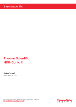 Manuel utilisateur HIGHConic II Rotor à angle fixe en aluminium - Thermo Fisher Scientific