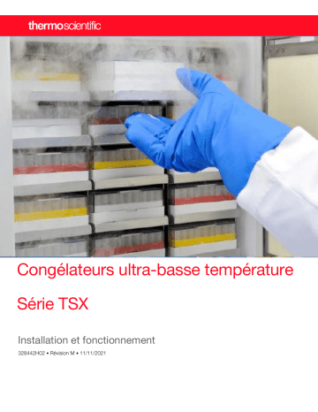 Manuel TSX - Congélateurs Ultra-Basse Température | Fixfr