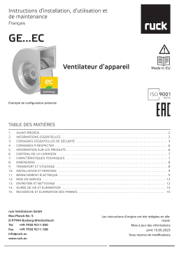 Manuel du propriétaire Ruck GE 140 EC 1 OVGF 01