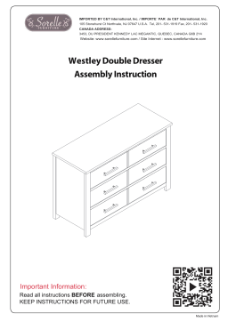 Manuel d'utilisation de la commode double Westley de Sorelle