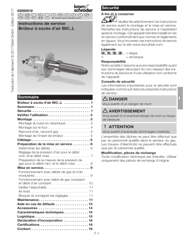 Manuel d'utilisation Kromschroder BIC..L | Fixfr