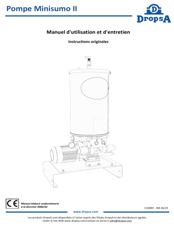 Manuel du propriétaire DROPSA Mini-SUMO II - Télécharger PDF | Fixfr