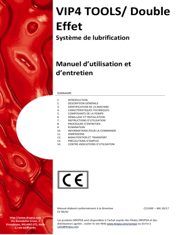 Manuel du propriétaire DROPSA VIP4Tools/Double Effet | Fixfr