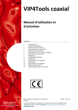 Manuel du propriétaire DROPSA VIP4Tools Coaxial