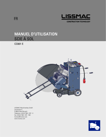 Lissmac COMPACTCUT 601 E Manuel du propriétaire | Fixfr