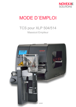 Manuel utilisateur Novexx TCS - Empileur de découpe textile