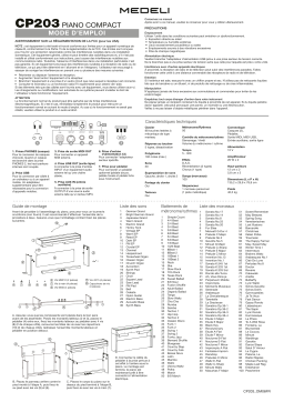 Manuel d'utilisation Medeli CP203 - Piano numérique compact