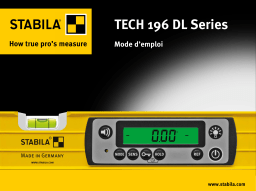 Manuel d'utilisation Stabila TECH 196 M DL