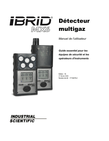 Manuel Utilisateur Industrial Scientific MX6 iBrid | Fixfr
