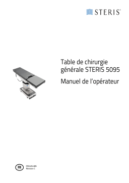 Manuel de la table de chirurgie générale STERIS 5095