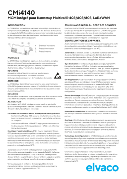 Manuel utilisateur Elvaco CMi4140 - Module de communication LoRaWAN