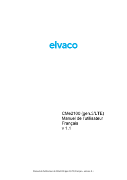 Elvaco CMe2100 LTE Manuel du propriétaire