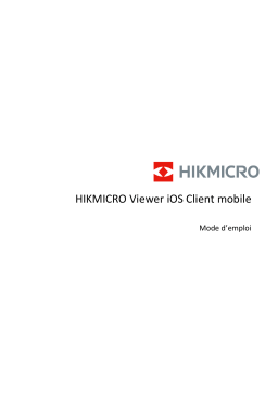 HIKMICRO Viewer Manuel utilisateur - Guide d'utilisation