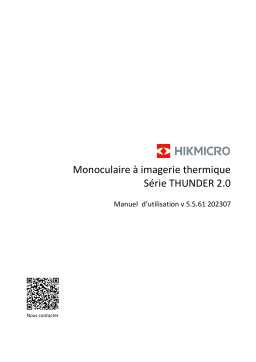 Manuel d'utilisation HIKMICRO THUNDER 2.0 - Lire en ligne ou télécharger