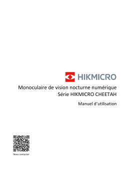 Manuel utilisateur HIKMICRO CHEETAH Clip-On - Télécharger PDF