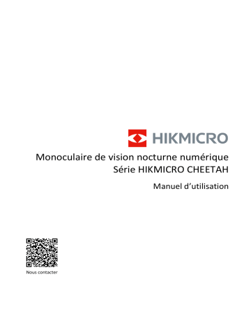 HIKMICRO CHEETAH Clip-On Manuel utilisateur | Fixfr