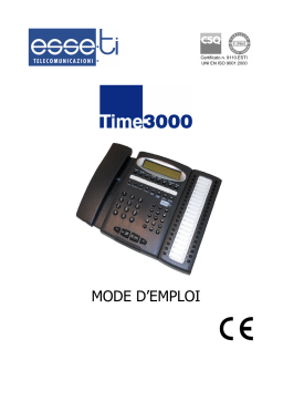 Manuel d'utilisation Esse-ti Time 3000