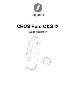 Signia CROS Pure C&G IX Mode d'emploi - Manuel d'utilisation